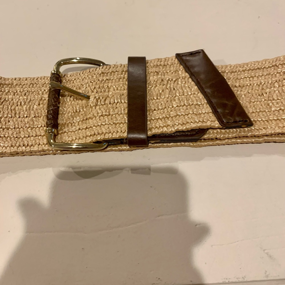 Women’s Straw Elastic Stretch Belt